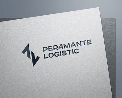 Per4mante Logistic branding design flat logo minimal vector