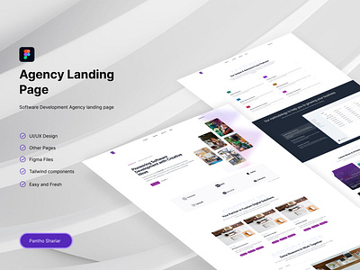 Agency Landing agency web page landing page ui web design