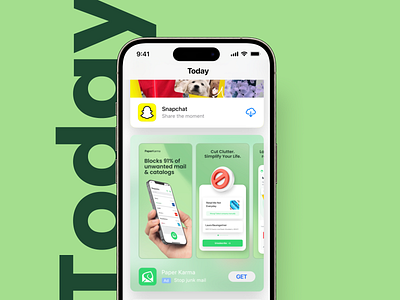 PaperKarma: App Store Screenshots android app apps design development earthday green ios sustainability trees ui ux widget