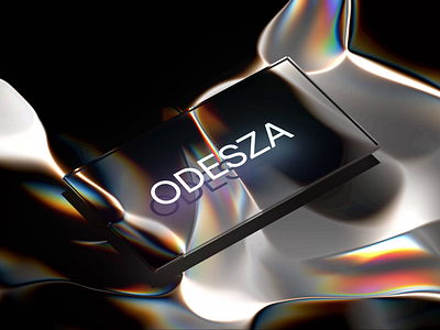 Odesza 3d brand brand designer brand identity branding chroma colorful graphic design iridescent logo visual identity