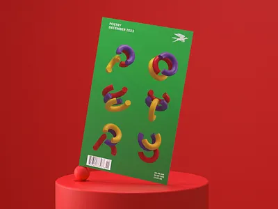 Poetry Magazine Cover (3/5) 3d 3dillustration artdirection balance colors cover design digitalart editorial illustration equlibrium illustration illustrator modeling photoshop shapes