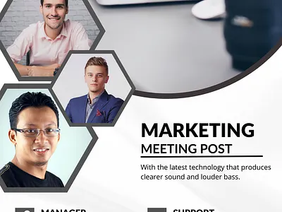 MARKETING MEETING FLYER TEMPLATES flyer graphic design marketing marketing meeting post professional template ui