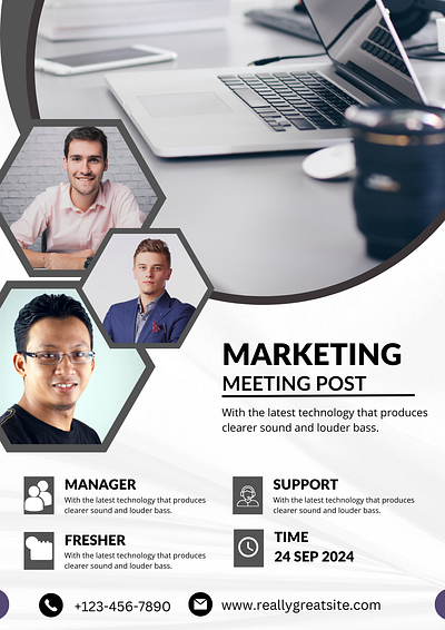 MARKETING MEETING FLYER TEMPLATES flyer graphic design marketing marketing meeting post professional template ui