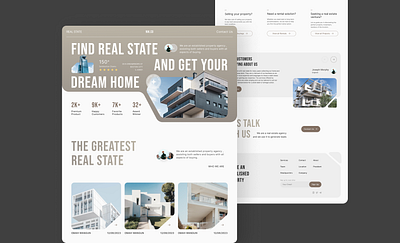 Real Estate 🏠 architecture branding graphic design home introducing offer realestate sell on websit shopping ui web webdesign
