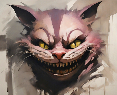 Cheshire Cat art cat cheshire digital illustration