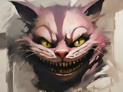 Cheshire Cat art cat cheshire digital illustration