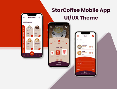 StarCoffee Mobile App UI/UX adobe illustrator app app design dashboard design figma figma design graphic design mobile app mobile app design mobile applications mobile ui ui ui ux uiux user experience user interface website design website ui