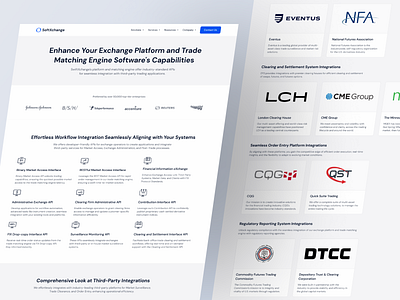 SoftXchange: Elevate Your Financial Services with our Template advisor agency website business clean colorful company consultant consulting corporate crypto finance landing page landingpage nft services swiftxchange ui ux webdesign website