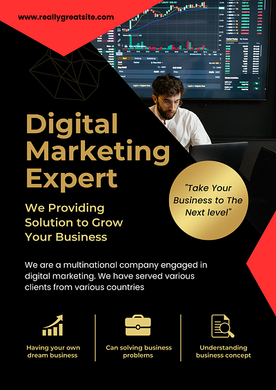DIGITAL MARKETING EXPERT FLYER design digital marketing digital marketing expert flyer graphic design professional template ui