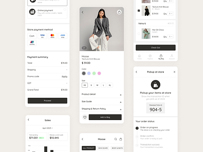 Fashion e-commerce mobile app fashion mobile app ui ux design