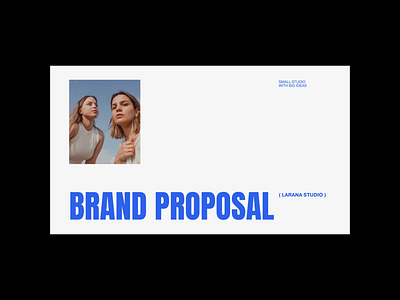Brand Proposal Deck blue brand branding editorial keynote kit layout pitch pitch deck powerpoint presentation proposal slides ui
