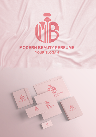 Brand Logo Design for Modern Beauty Perfume brand brand logo branding graphic design logo logo deisng logo ideas mb logo ui