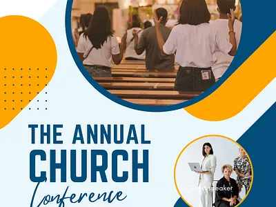 THE ANNUAL CHURCH CONFERENCE FLYER annual church conference church design flyer graphic design professional template ui