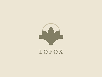 Lofox brand classic design fox high class identity logo logomark logotype lotus luxury minimalist modern