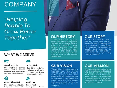 SALFORD COMPANY FLYER company design employee flyer graphic design professional template ui working people