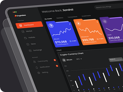 CRYPTOBEX: Dashboard b2b crypto crypto currency dashboard finetech graphic design ui