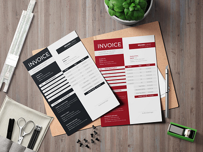 Corporate Invoice Design Template attractive design branding business invoice company invoice corporate creat design graphic design invoice