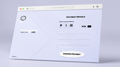 Credit Card Checkout checkout dailyui minimal morphism payment purple ui