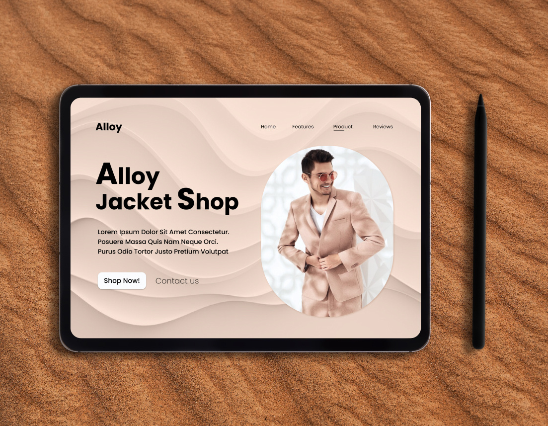 Shop Product Landing page UI design branding clothing website design graphic design landing page design marketing design minimal design online shop landing page product landing page ui ui designer website design
