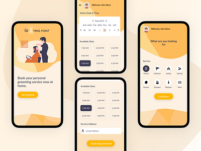 Salon Booking App ui