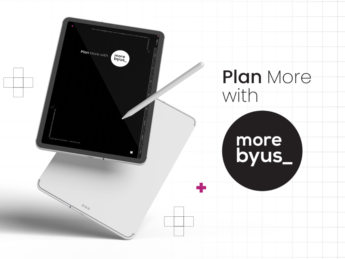 Digital Planner - Plan More with More By Us brand notes branding calendar planner digital notes digital planner graphic design plan more take notes