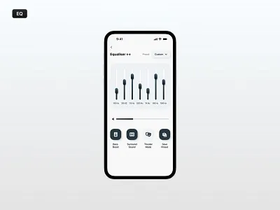 Daily Ui Day 75 | An Equaliser App Screen dailyui day75 equaliser ui