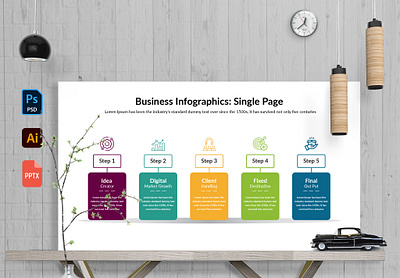 business infographics, infographics, infographics steps infographics design template powerpoint presentation