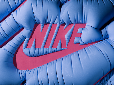 Nike - Inflated 3d graphic design logo ui