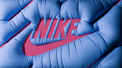 Nike - Inflated 3d graphic design logo ui