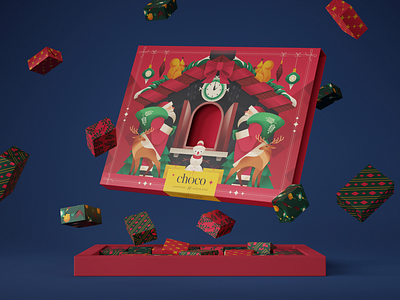 Christmas Chocolates Box Design by tubik.arts on Dribbble