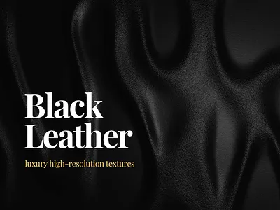 Black Leather Textures 3d 3d render abstract background black background black leather fold folds grain illustration luxury material skin textile texture wallpaper wavy