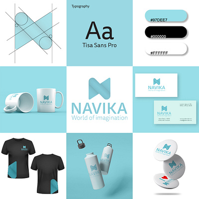 NAVIKA logo branding graphic design logo