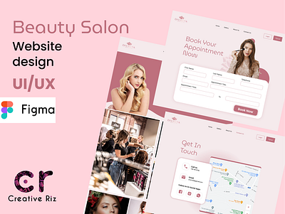 Beauty Salon UI/UX website design beauty salon figma ui ui design uiux ux design website design