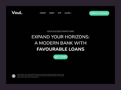Bank start screens figma web design