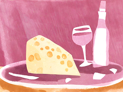 Cheese & Wine branding design graphic design illustration