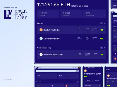 EigenLayer platform design blockchain brutalism chain components connect crypto crypto dashboard cryptocurrency dashboard design system euthereum fintech interface investment management minimal platform ui ux website