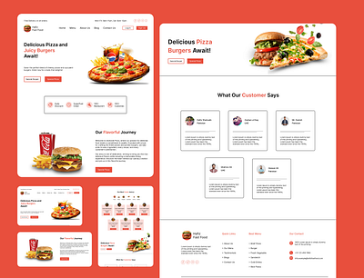Fast Food Delivery Website Design | Fast Food landing page app design fast food food app design food delivery food web design ui app design ui ux design ui ux designn website design
