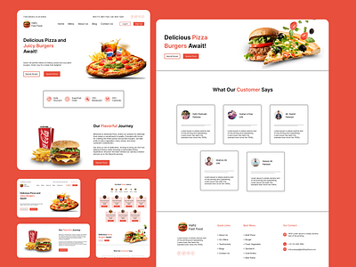 Fast Food Delivery Website Design | Fast Food landing page app design fast food food app design food delivery food web design ui app design ui ux design ui ux designn website design