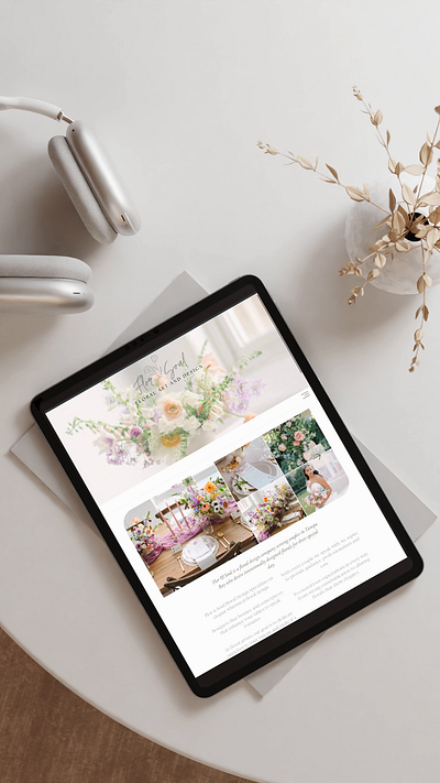 Flor and Soul - Wedding Florist branding design florist ui website wedding wix