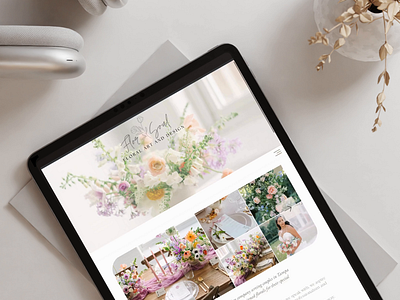 Flor and Soul - Wedding Florist branding design florist ui website wedding wix