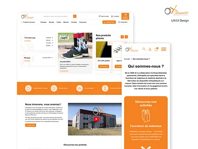 Orthopédix - Webdesign for an orthopedic specialist