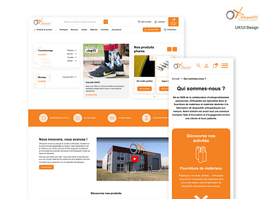 Orthopédix - Webdesign for an orthopedic specialist