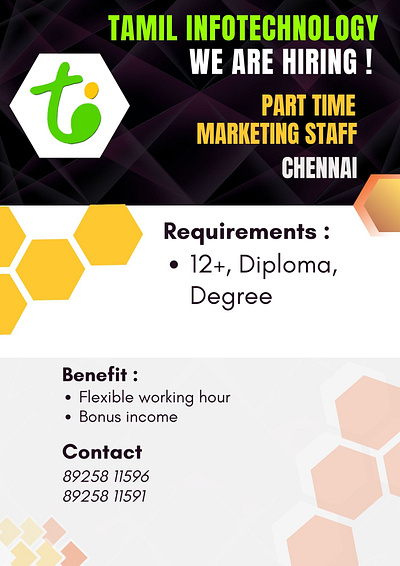 Various Job Ads using Canva graphic design