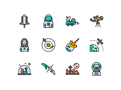 Outer Space Icon Set design icon space ui