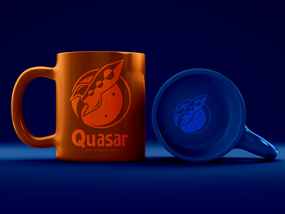 Quasar | Logo Design 3d animation branding graphic design logo motion graphics ui