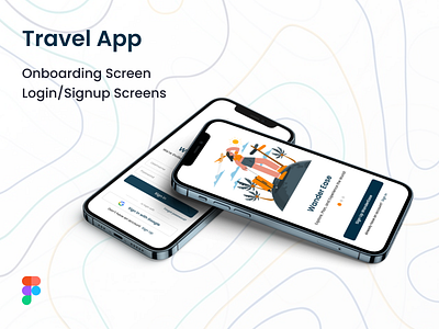 Travel App - Onboarding Screens app design design login screen mobile app onboarding screens signup screen travel app travel mobile app ui design ui ux uiux design ux design