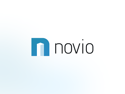 Novio Logo building design house letter logo n novio real estate