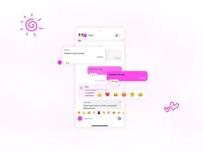 chat app chat design startup ui
