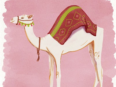 Content Camel animal art animals content camel drawing duo illustration elle powell art fashion illustration for fun fun camel illustration pink camel travel travel illustration