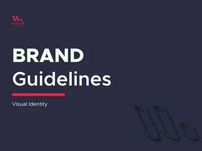 Rapture Logo & Brand Guidelines | Visual Identity adobe illustrator adobe photoshop brand development brand guidelines brand identity design brand strategy brand style guide branding business card graphic graphic design logo design stationery design visual identity